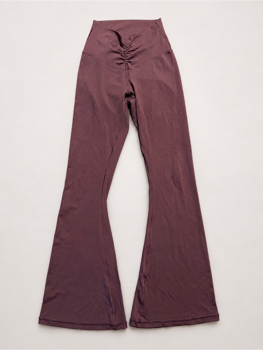 OFFLINE By Aerie Real Me High Waisted Flare Leggings Burgundy Size Small